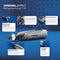 8150 set met borstelloos multigereedschap, 7,2V 2Ah USB-C oplaadbare accu, 20 accessoires, variabel toerental 5.000-30.000 tpm, ledlicht, snijden, schuren, uitsnijden, slijpen