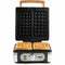 DOMO DO9274W - Wafelijzer - XL wafels 4x7 - PFAS-vrij - 1400W - Powder White