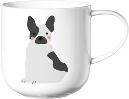 ASA - Coppa - Katten en Honden - Kop Franse Bulldog - Porselein - Wit
