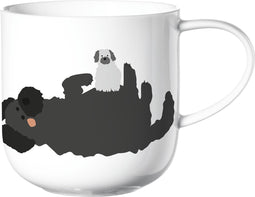 ASA Coppa Katten en Honden Kop Hond Porselein Wit