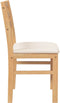 vidaXL - Eetkamerstoelen - met - kussens - 2 - st - massief - hout - rubber