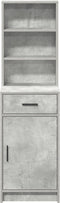 vidaXL - Hoge - kast - Betonnen - Grijs - 40x41x135 - cm - Kunststof - Hout