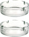 Asbak 10,5 x 3,5 cm transparant glas - Tafel asbakken