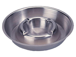 Asbak metaal verchroomd 160mm RVS stapelbaar