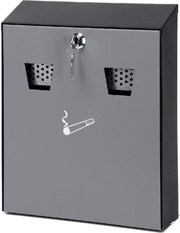 Asbak wand zwart/grijs
