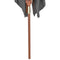 vidaXL - Parasol - met - houten - paal - 200x300 - cm - antraciet