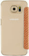 Mobilize Samsung Galaxy S6 - Slim Booklet Hoesje - Pasjeshouder 1 Pasje - Snake Apricot