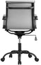 Feel Furniture - Luxe Bureaustoel - Lage Rugleuning - Lichtgrijs met Mat Zwart Frame