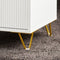 SoBuy FBT115-L-W - Nachtkastje - 3 Lades - Wit 40x40x63cm