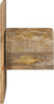 vidaXL - Nachtkastje - 50x27x50 - cm - massief - ruw - mangohout