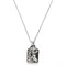 Laura Ferini Dames Ketting Faccina - Halsketting - 18K Wit Verguld - Zilver (1 stuk)
