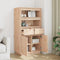 vidaXL - Hoge - kast - 60x40x116,5 - cm - massief - grenenhout