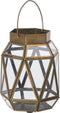 Lykta Kaarshouder Kristal Gouden Metaal 14 x 14 x 19 cm