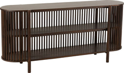 J-Line console 2 Planken Conie - hout - donkerbruin