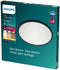 Philips SuperSlim plafonnière - 18 W - SceneSwitch - zwart