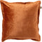 Dutch Decor REBEL - Kussenhoes velvet 45x45 cm Potters Clay - oranje - met rits - zonder binnenkussen