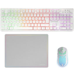 Pack Gaming Mars Gaming MCPWXWES - Gaming Set - RGB Achtergrondverlichting - Wit (3 stuks)