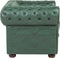 Fauteuil CHESTERFIELD Kunstleer Groen