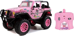 Dickie Toys Jeep Wrangler - Roze - 1:16 - Geschikt voor Pop - 30 cm - 2,4 GHz - Vanaf 6 jaar - Bestuurbare auto
