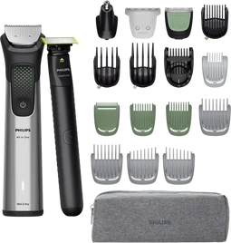 Philips Multigroom Series 9000 MG9558/15 - Scheerapparaat - 15-in-1 styling - Zilver