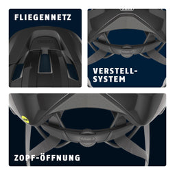 Abus Macator MIPS - Racefietshelm - Comfortabele vulling - Zwart - M