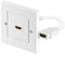 Wentronic 51722 - HDMI inbouw wandcontactdoos - 4K 60Hz HDR - Wit