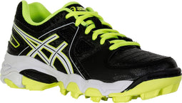 Asics Gel-Blackheath 5 (GS) Hockeyschoenen - Maat 33 - Unisex - zwart/wit/geel