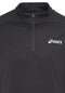 Asics Long Sleeve 1/2 Zip Top - Sportshirt - Heren - Maat S - Zwart