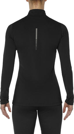 Asics Longsleeve 1/2 Zip Top Dames Sportshirt - Maat L - Vrouwen - zwart