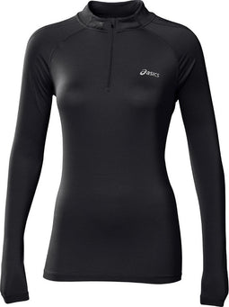 Asics Longsleeve 1/2 Zip Top - Sportshirt - Dames - Maat S - Zwart