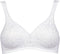 Triumph Elegant Cotton N - Beugelloze beha - Bloemmotief - Zwart - Maat B80