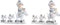 Kerstversiering DKD Home Decor Hars (17 x 7,5 x 13,5 cm) (2 Stuks)