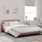 vidaXL - Bedframe - met - hoofdeinde - zonder - matras - 140x190 - cm - fluweel - roze