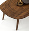 Asir - Koffietafel - Okkernoot - 115 x 38 x 50