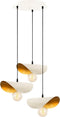 Asir - Kroonluchter - Wit goud - 45 x 106 x 45