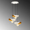 Asir - Kroonluchter - Wit goud - 45 x 106 x 45