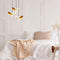Asir - Kroonluchter - Wit goud - 45 x 106 x 45