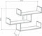 Asir - Wandplank - Antraciet - 67 x 120 x 22 cm