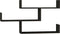 Asir - Wandplank - Antraciet - 67 x 120 x 22 cm