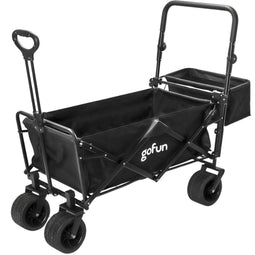 Gofun - Bolderkar & Bolderwagen - 150 kg Draagvermogen - Opvouwbaar - Zwart