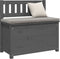 vidaXL - Bankje - 80x41x77 - cm - massief - grenenhout - grijs