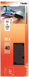 KWB 818104 - Schuurstrook 93 x 230 mm - Korrel 40 voor hout en metaal (10 stuks)