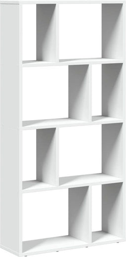 vidaXL - Boekenkast - 60x20x120 - cm - bewerkt - hout - wit