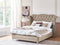 AYETTE - Tweepersoonsbed - Taupe - 160 x 200 cm - Fluweel
