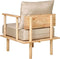 ASKER - Fauteuil - Beige - Polyester
