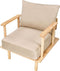 ASKER - Fauteuil - Beige - Polyester