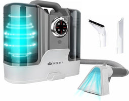 Heevey Tapijtreiniger - Vlekkenreiniger - 100° stoomfunctie - 1800ML watertank (2 stuks)