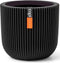 Capi Europe - Bloempot bol Groove Black & Gold - 9x8 - Zwart - Opening Ø7.2 - Bloempot voor binnen - 5 jaar garantie - BGVBL139