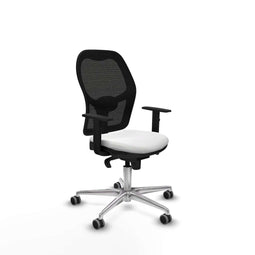 Piqueras y Crespo 1D086G0 - Bureaustoel - Verstelbare hoogte met armleuning - Wit