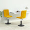 vidaXL - Eetkamerstoelen - draaibaar - 2 - st - fluweel - mosterdgeel
